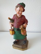 Skulptur Gastwirt Wirt  Kneipe Gasthof Wein Weib und Gesang , 021225-14