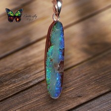 Boulder Opal Anhänger mit 925