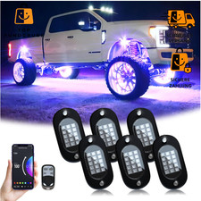 RGB LED Rock Lights Kit 6 Pods