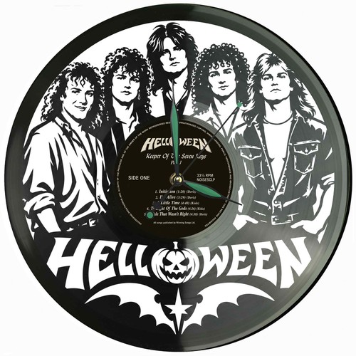 Helloween schallplatt wanduhr - helloween,