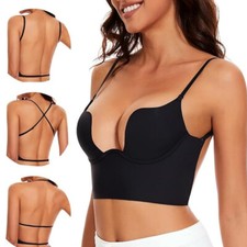 Damen Rückenfreie BHS Push Up