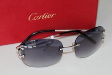 CARTIER CORDOBA Vintage Sonnenbrille Rimless - Big C-Dekor - Platin -  NEU - OVP