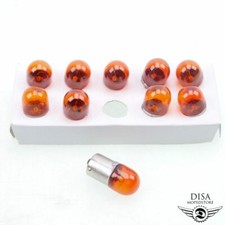10 x BA15S Blinker Glühlampe Birne Orange 12V 10W für Roller