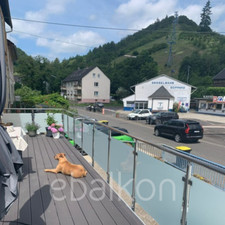 Balkongeländer Edelstahl Treppe Terrasse Balkon Glas Selbstmontage