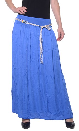 Damen maxirock mit gürtel - damen,