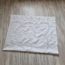 Tafeltuch Leinen  Groß  Lochstickerei  Hohlsaum  238 x190 cm WEISS  France ✮TOP✮