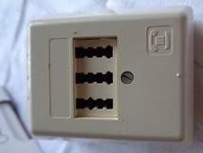 TAE NFN 1 Telefondose Aufputzdose (1*Telefon 2*Fax) AP Dose Aufputz weiß