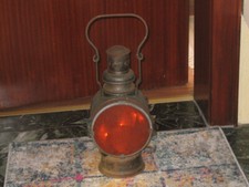 Bahnlampe Antik Alte  Petroleum Lampe Signallampe