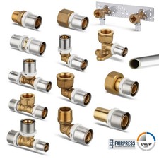 Pressfitting TH Kontur Aluverbundrohr DVGW geprüft 16 20 26 32 Sanitär Heizung