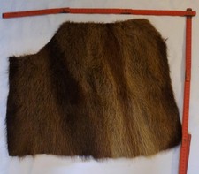 Echtes Fell Rest Nutria braun,  gebraucht ca von 26- 48-52 x 30- 40  cm 