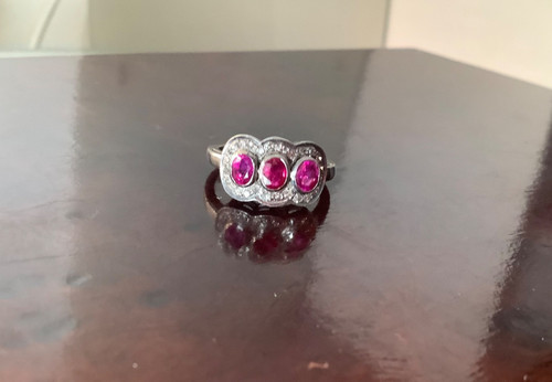 750 weissgold ring - 750,