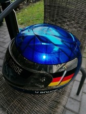Kart Lackierter Chrom Motorrad Helm Airbrush