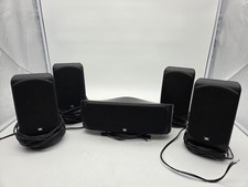 5x JBL SCS 200 SAT Lautsprecher Boxen mit Tischständer Schwarz