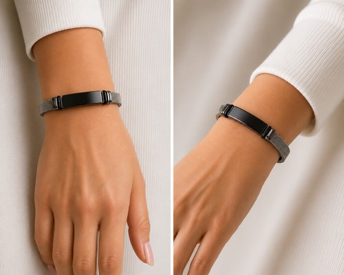 Edelstahl identarmband - edelstahl,