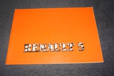 Betriebsanleitung Bedienungsanleitung Renault R5 1. Generation 1980 unbenutzt