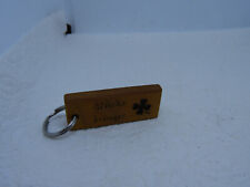 Naturholz Schlüsselanhänger Glückbringer geölt 5 x 2 x 0,5 cm Handschmeichler