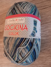 Schoeller + Stahl Sockina Color Sockenwolle Nostalgie blau meliert 4fach 100 g