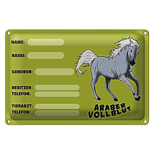 Pferdeinformations schild für - pferdeinformations-schild,