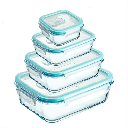 Glas lunchbox mikrowellenfest - glas,