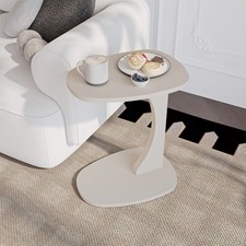 Couchtisch mit Rollen C-Form
