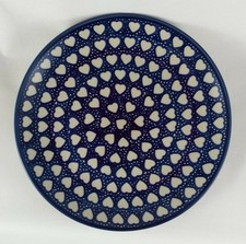 B-Ware Bunzlauer Keramik Teller, Essteller Speiseteller, ø 26cm(T132-SEM) Herzen