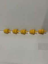 5 Yellow Seko Foot Valves