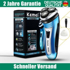 Akku Rasierer Nass Trocken Rasierapparat Elektrorasierer Herrenrasierer 3D