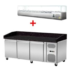 Pizza Kühltisch, Granit Star