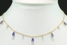 Tansanit Brillant Collier /