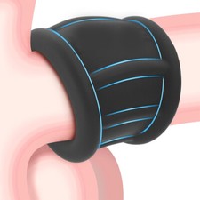 Silikon Hodenstrecker Ballstretcher Hodenring Penisring Sexspielzeug Time Delay