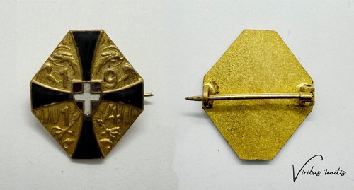 Kappenabzeichen schwarz gelbes - schwarz,
