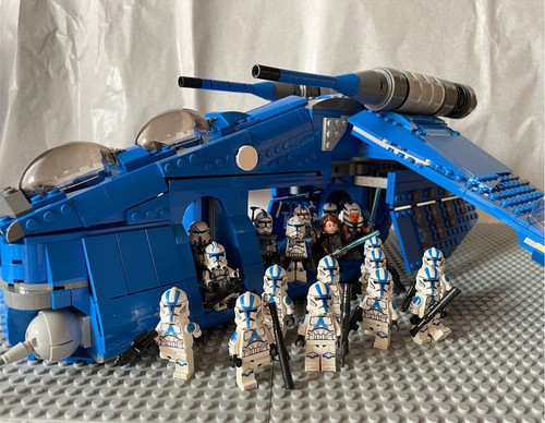 Lego star wars custom - star, 501st