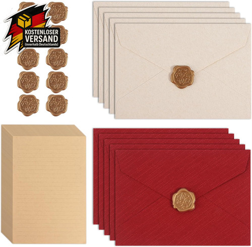 Briefpapier set mit - briefpapier,