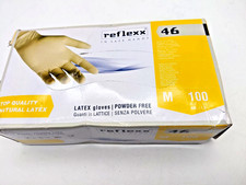 R46 Handschuhe Latex puderfrei Größe M Bernsteinfarben 100 Stück Drogerie