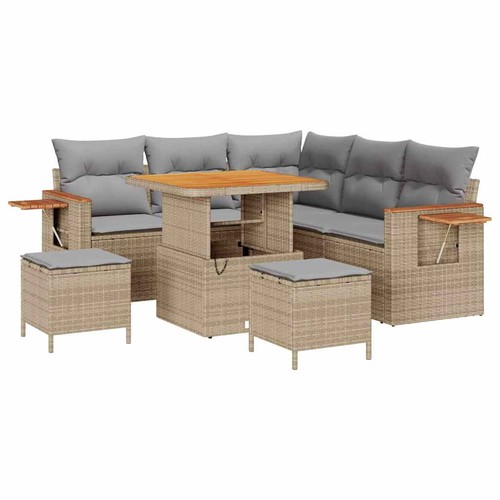 Kompaktes gartensofa set aus - set,