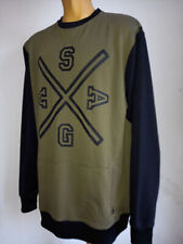 SAGA OUTERWEAR EXTRA LONG FIT CREWNECK GR. XXL VINTAGE SKI SNOWBOARD PULLOVER
