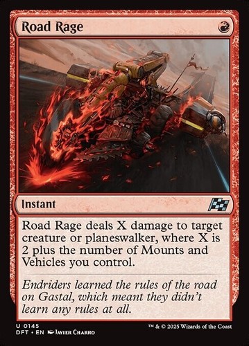Mtg road rage - road,
