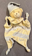 Schmusetuch Kuscheltuch Bieco Supa Vienna  Bär Zipfelmütze blau creme RAR