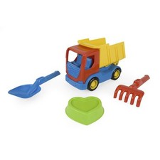 Wader Tech Truck Baufahrzeug mit Sandzubehör