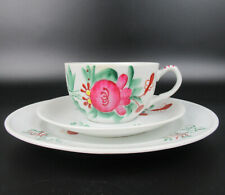 August Warnecke Porzellan Teegedeck groß Dekor Ostfriesland Porcelain Tea Trio
