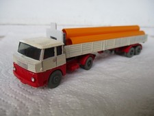 WIKING 1:87 H0 LKW Henschel HS 14/16 Sattelzug Pritsche + Ladegut Rohre -Unikat-