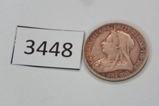 3448  Great Britain  1893   six pence   3 g  SILBER  0.925