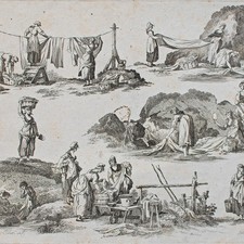 Genre Waschatg Radierung hrsg von Joseph Eder Wien 19 Jhd Joh. Boehm