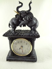 Elefant uhr figur 19cm - -,
