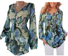 Bügelfreie Chiffon Tunika