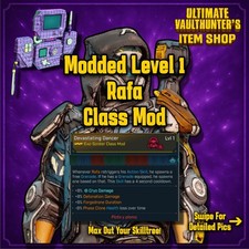 Borderlands 4 MODDED LEVEL 1 RAFA CLASS MOD MAX STATS BOOSTING PC PS XBOX