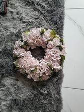 Romantische Wanddekoration Rosenkranz Rosa Blüte an Blüte wie  neu