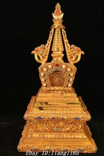 15.7'' Old Tibet Purple Bronze