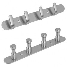 Hochwertige Edelstahl Garderobenhaken Wand Garderobe Hakenleiste Haken Chrom