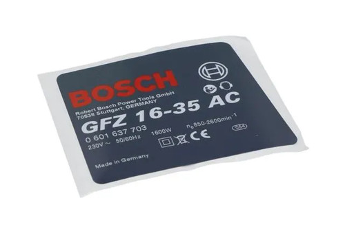 Bosch typschild 3601110264 - bosch,